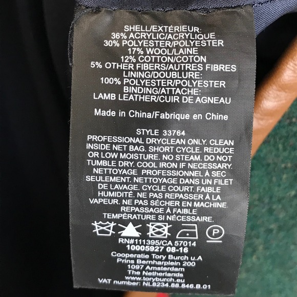 Tory Burch Geometric Wrap Skirt Red Green Blue Leather Trim Size 4 - Picture 9 of 10